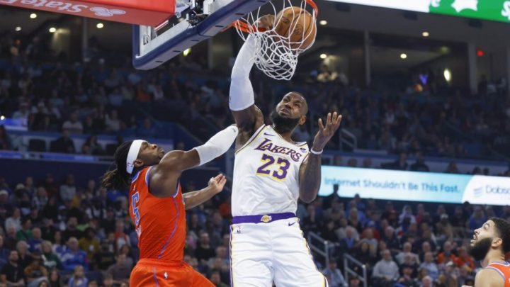 Lakers, Oklahoma Deplasmanında Lebron Şov ile Kazandı