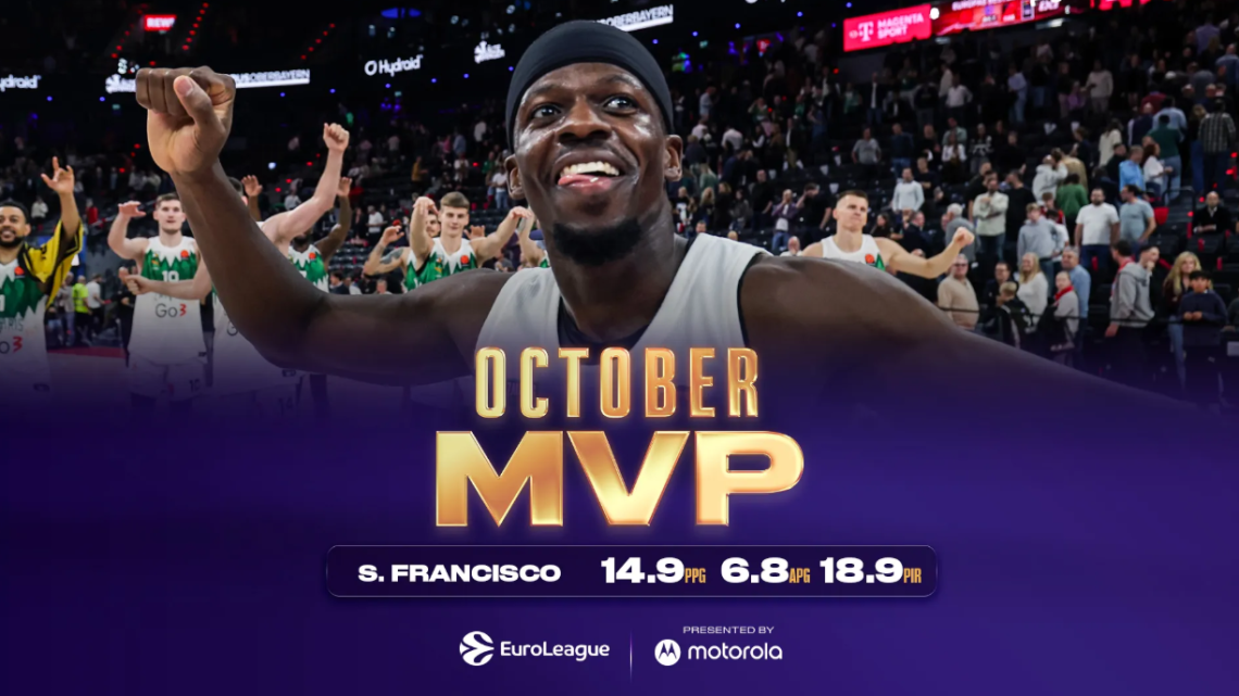 Euroleague 2025-26 Sezonu Ekim Ayının MVP’si Francisco Oldu